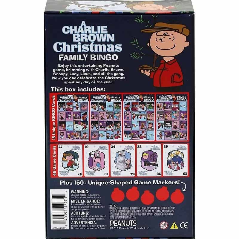 Charlie Brown Christmas Family Bingo