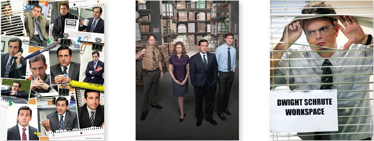 The Office 3 x 500pc Puzzle Set Movies & TV