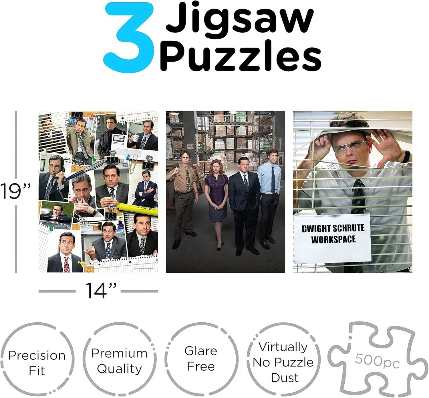 The Office 3 x 500pc Puzzle Set