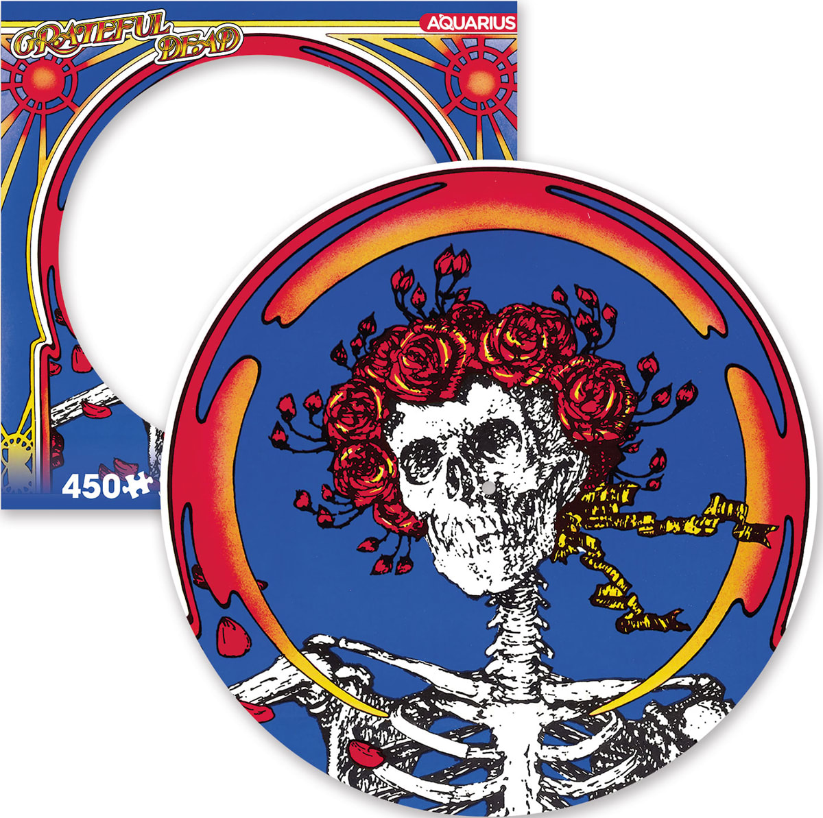 Grateful Dead Skull & Roses Picture Disc Puzzle Music