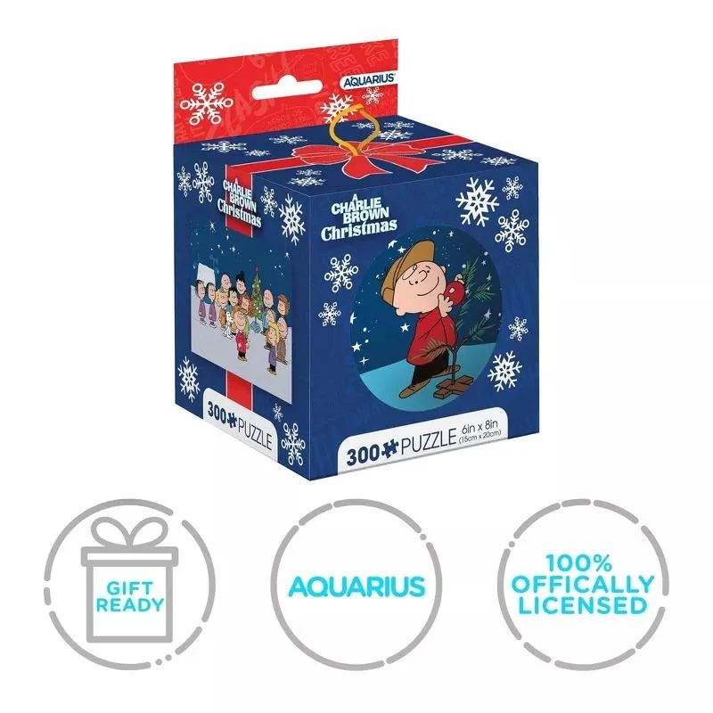 Peanuts A Charlie Brown Christmas 300 Piece  in Tin Globe