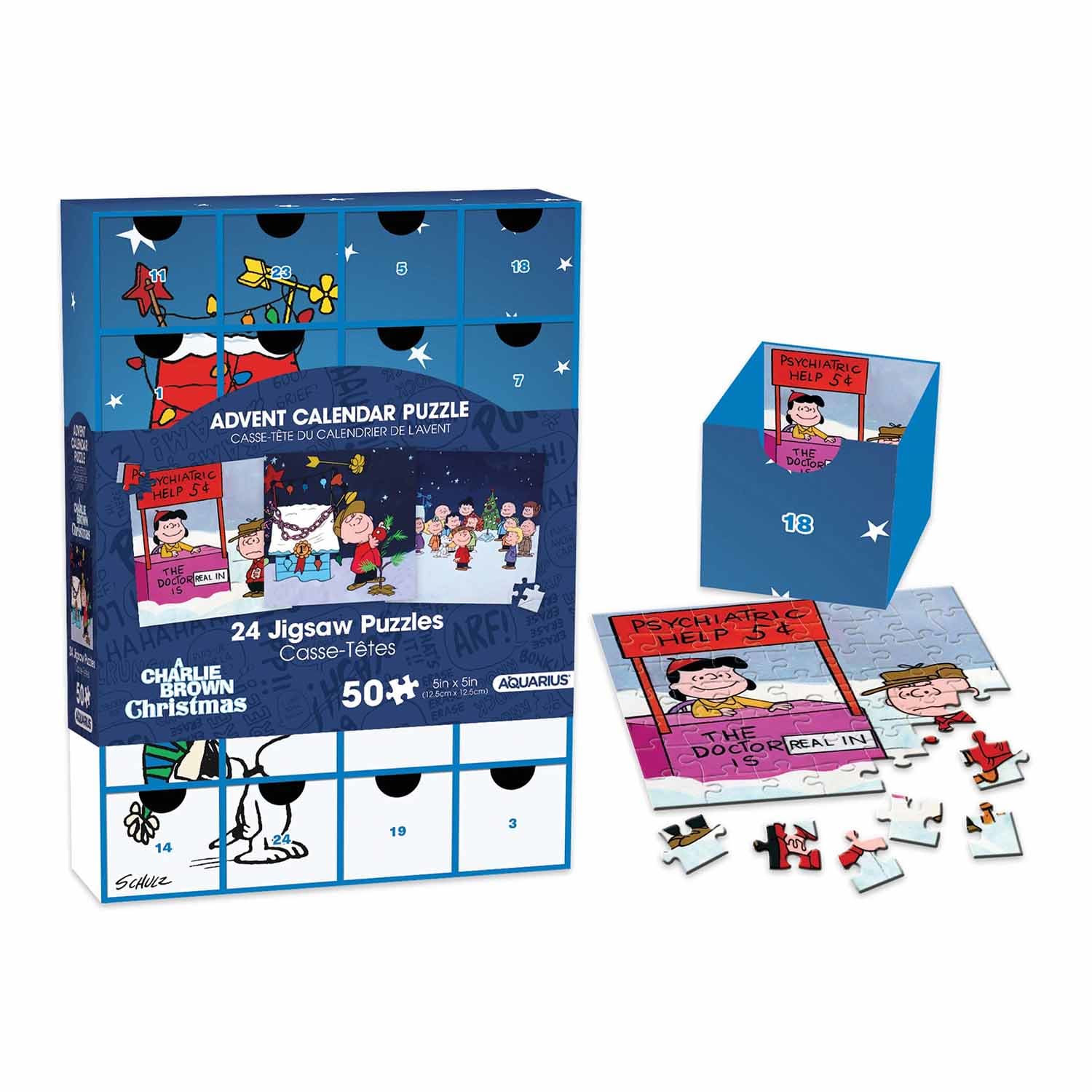 Peanuts Christmas Advent Calendar Puzzle Christmas
