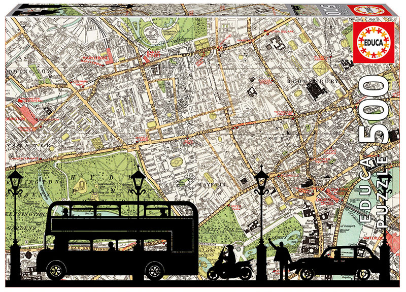 Rush Hour Maps & Geography Jigsaw Puzzle
