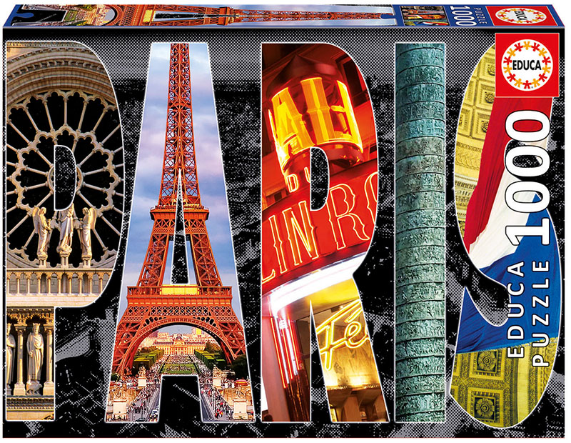 Paris Collage Landmarks & Monuments Jigsaw Puzzle
