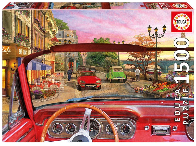 Paris In A Car Car Jigsaw Puzzle