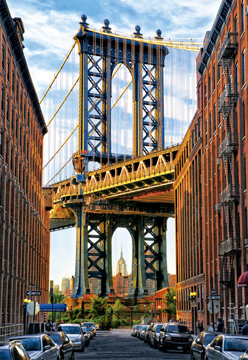 Manhattan Bridge, New York Landmarks & Monuments Jigsaw Puzzle