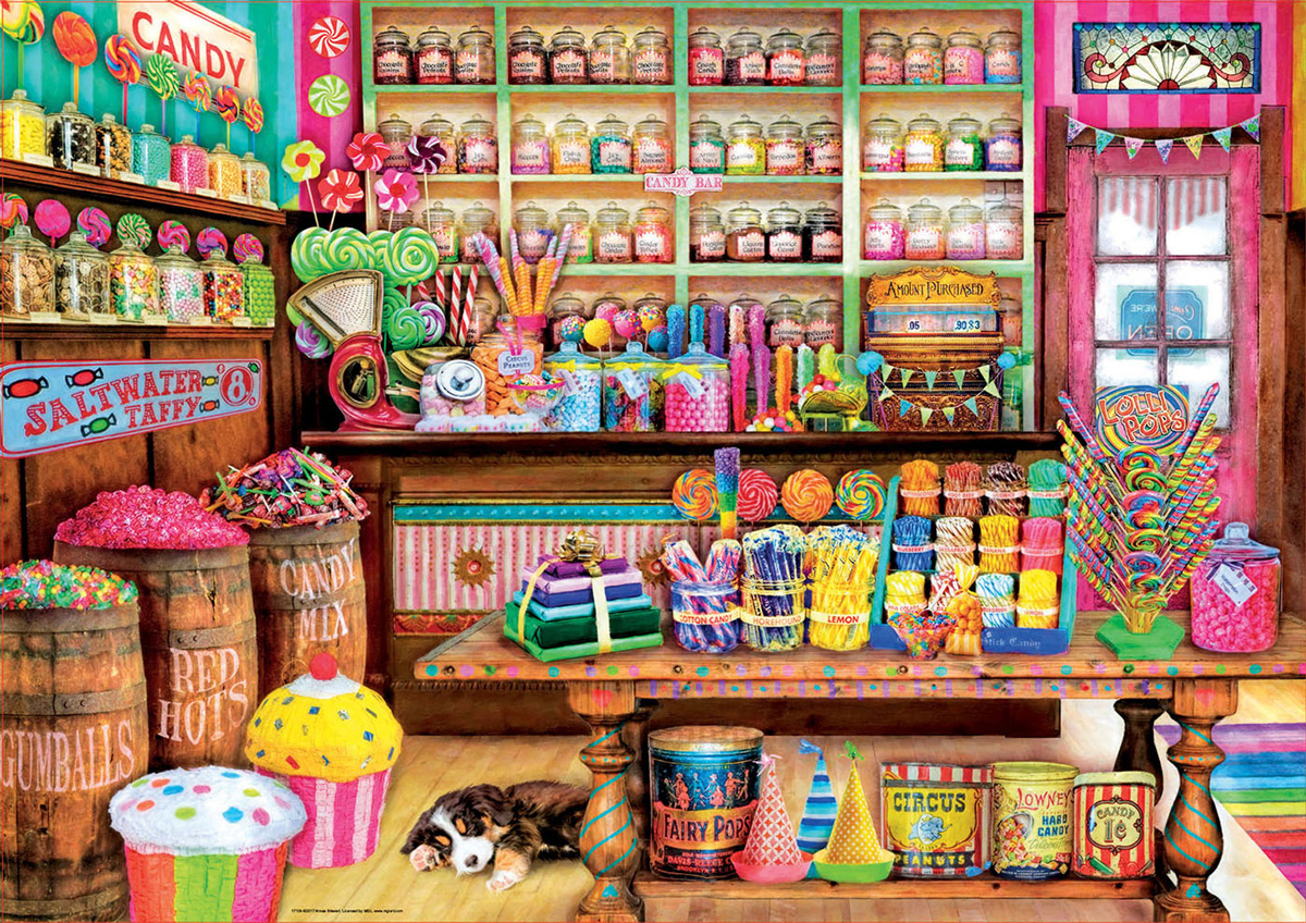 The Candy Shop Candy Jigsaw Puzzle