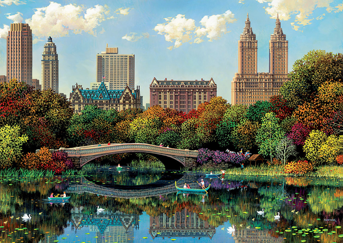 Central Park Bow Bridge New York Jigsaw Puzzle