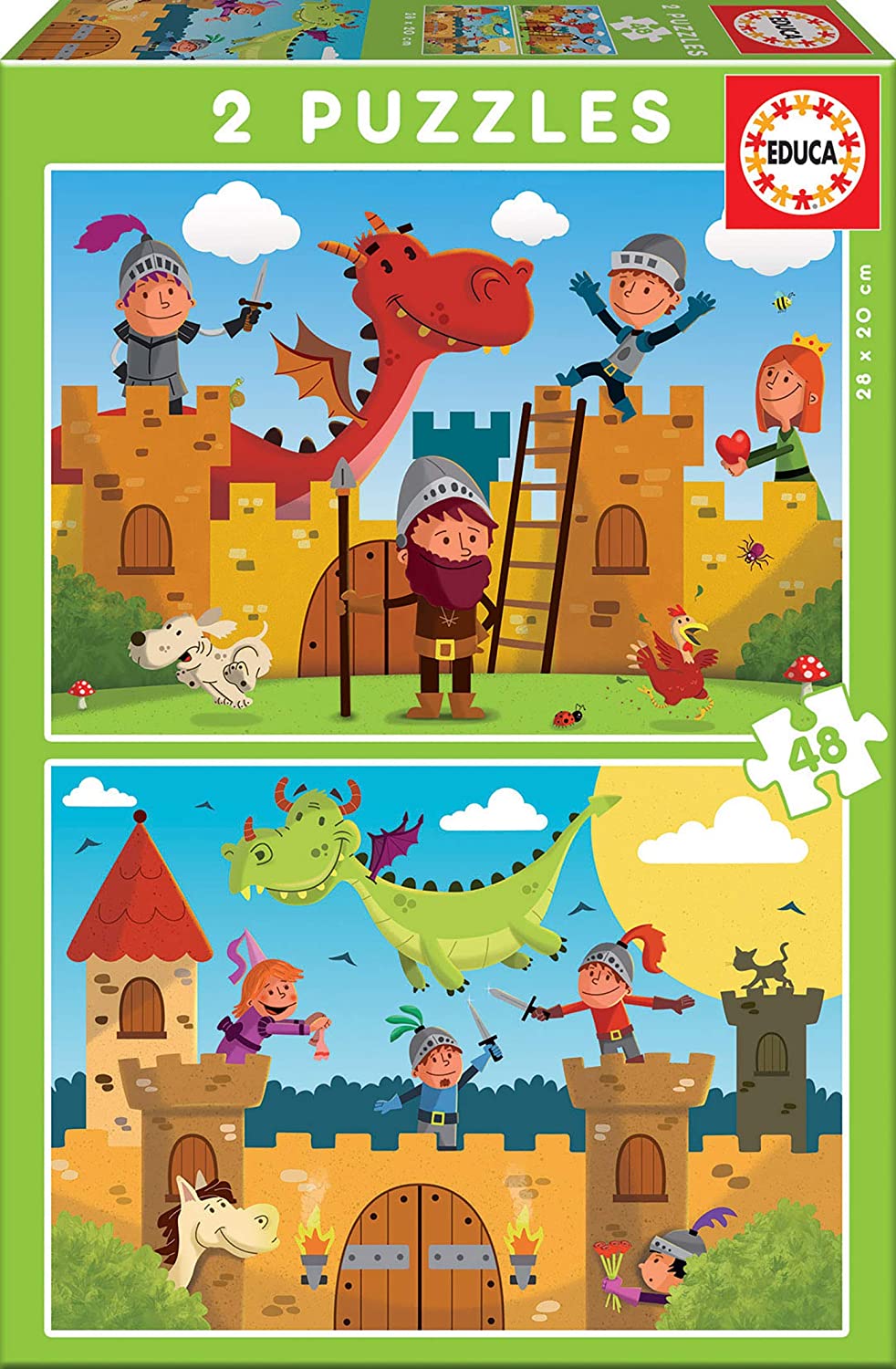 Dragons And Knights Castle Jigsaw Puzzle