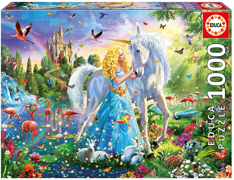 The Princess and the Unicorn Unicorn Jigsaw Puzzle