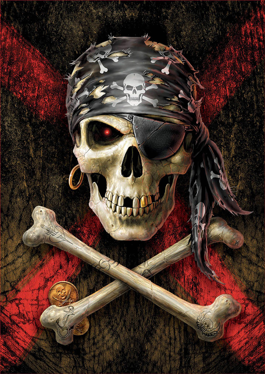 Pirate Skull Halloween Jigsaw Puzzle