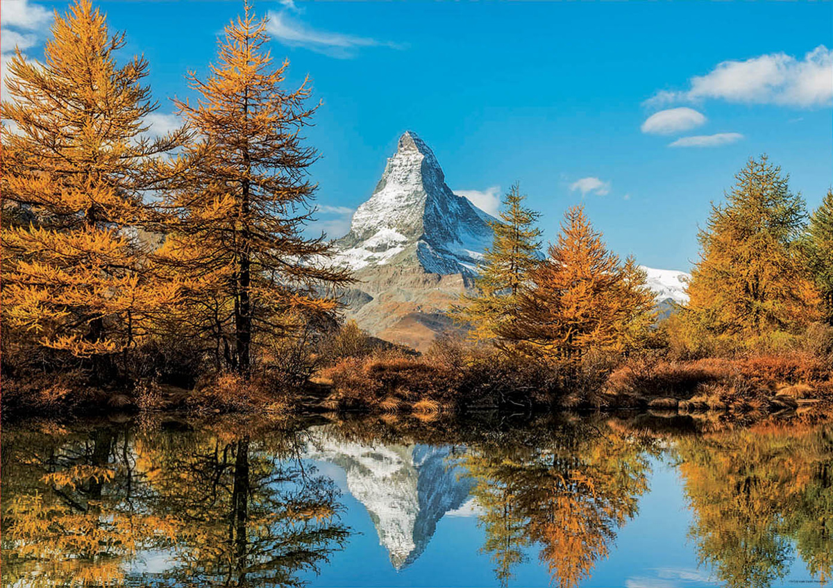 Matterhorn Mountain in Autumn Mountain Jigsaw Puzzle