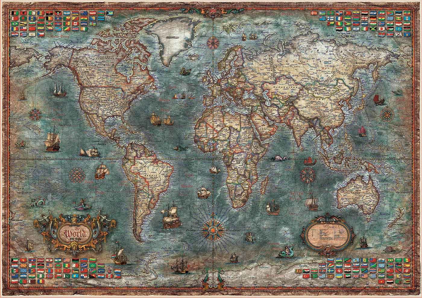 Historical World Map Maps & Geography