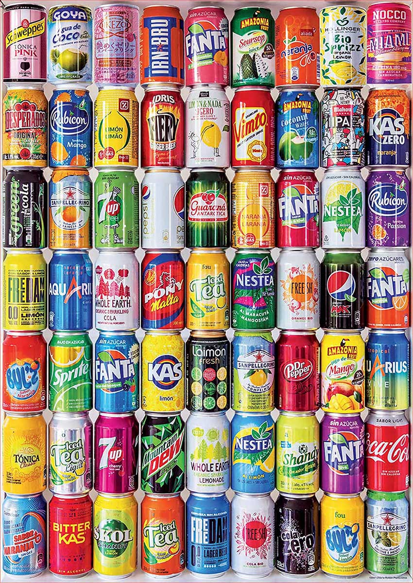 Soft Cans Drinks & Adult Beverage Jigsaw Puzzle