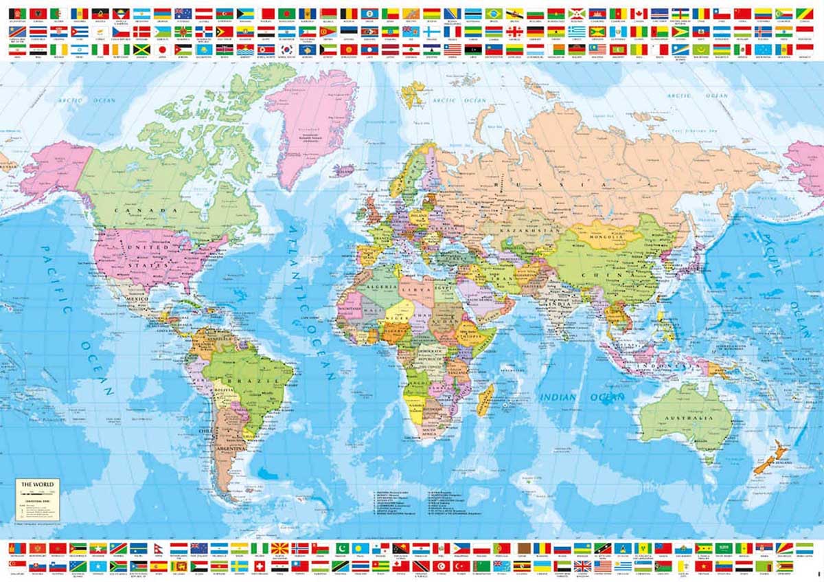 Political World Map - DUPE Maps & Geography Jigsaw Puzzle