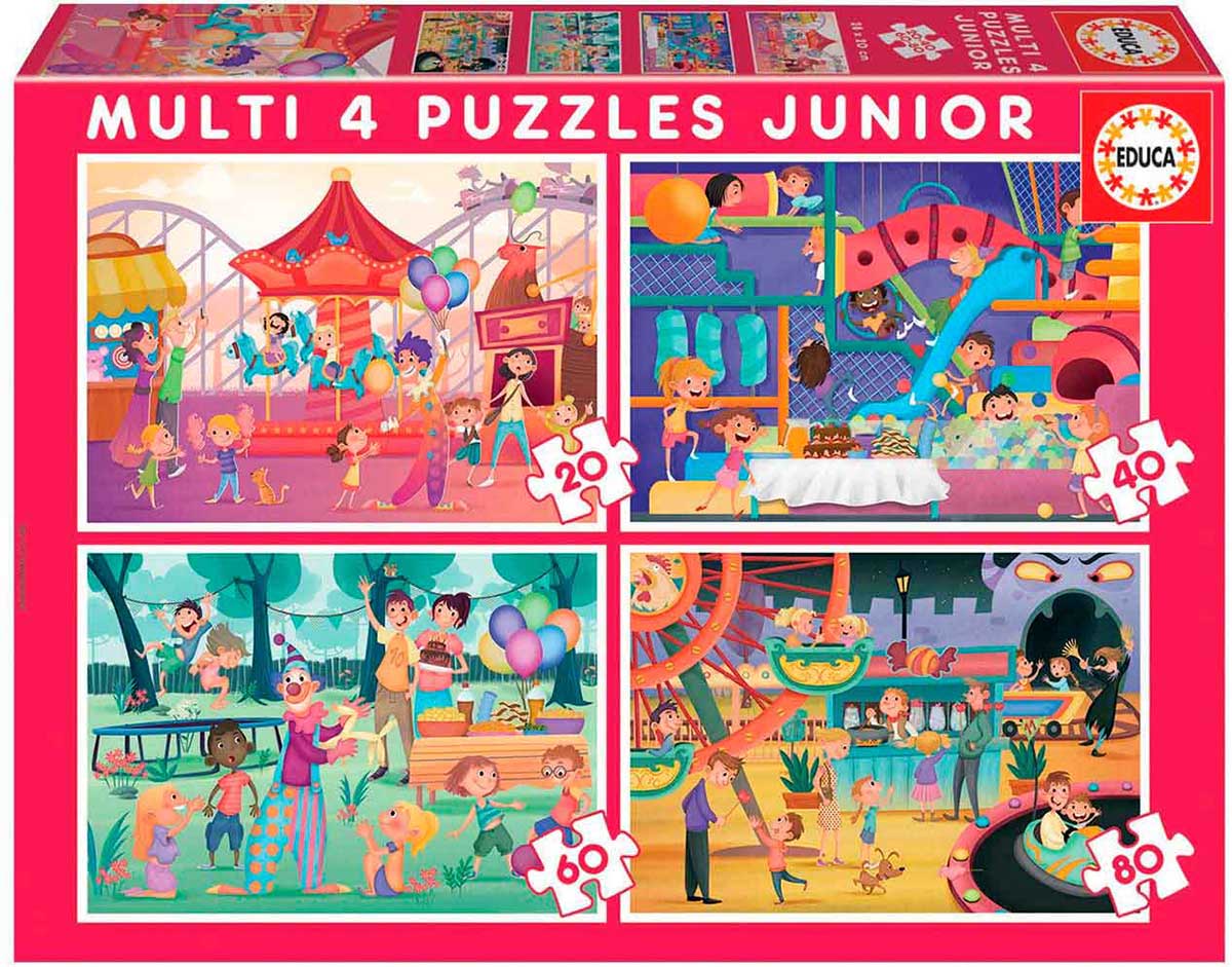 Amusement Park Party Multipack Children's Cartoon Jigsaw Puzzle
