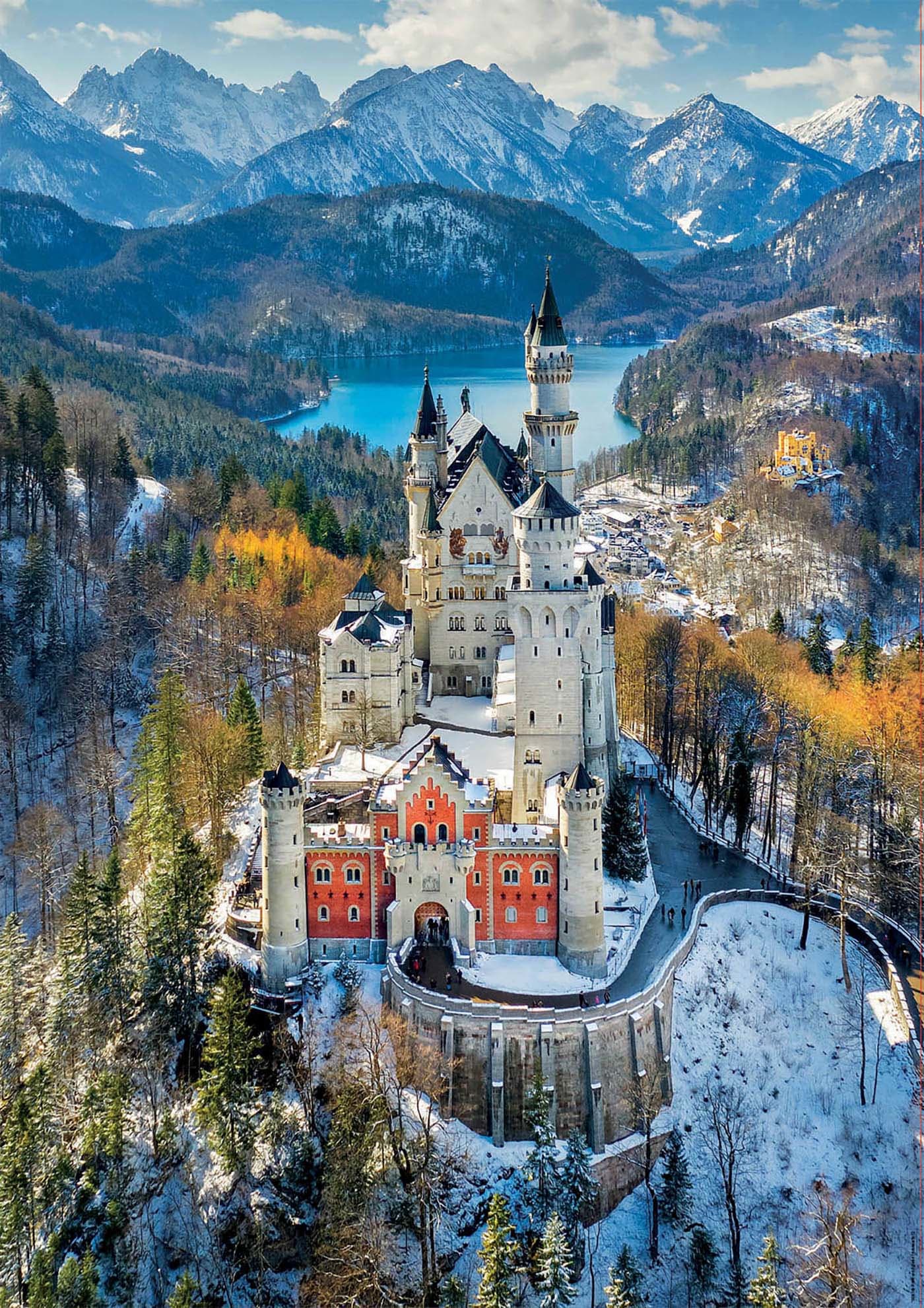 Neuschwanstein Castle From The Air Castle