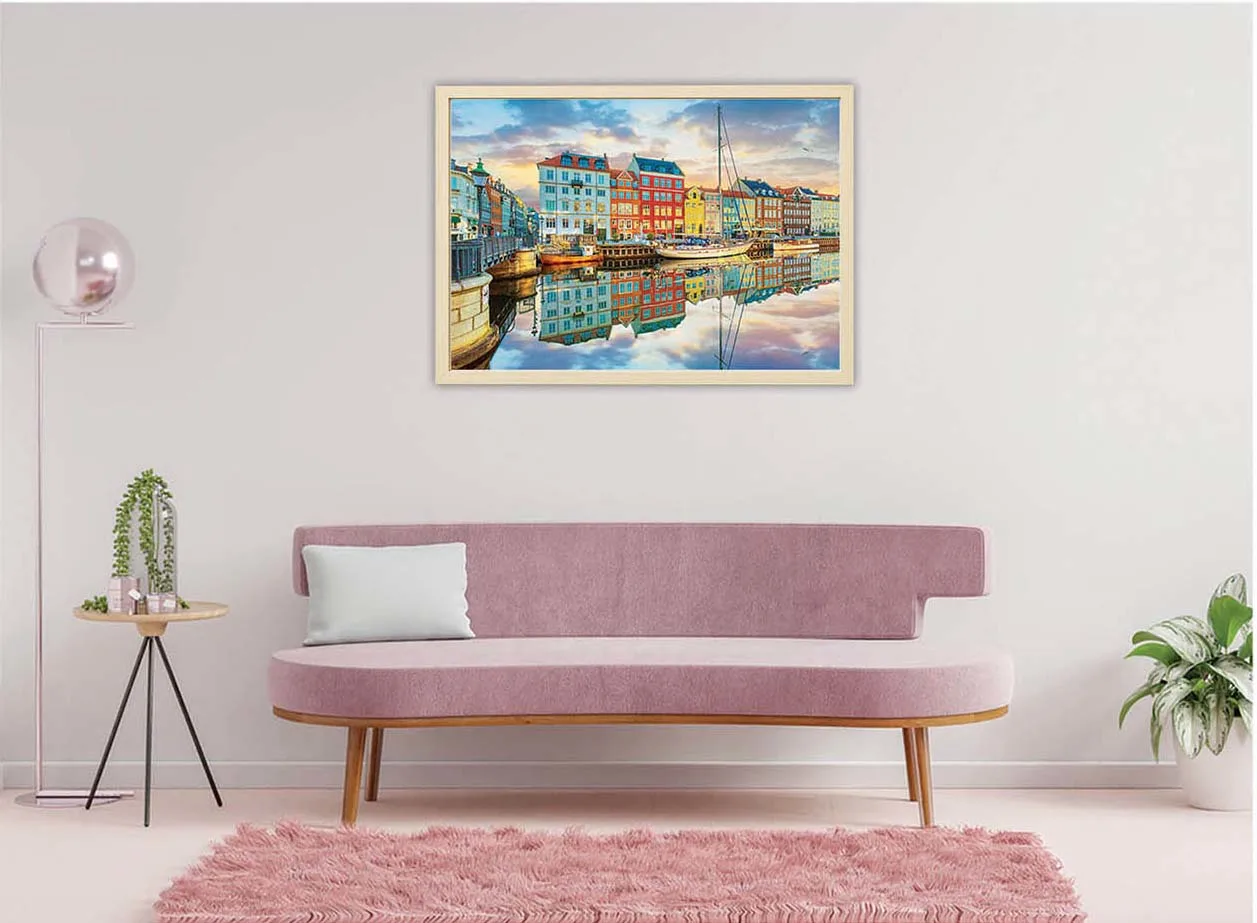 Sunset At Copenhagen Harbor