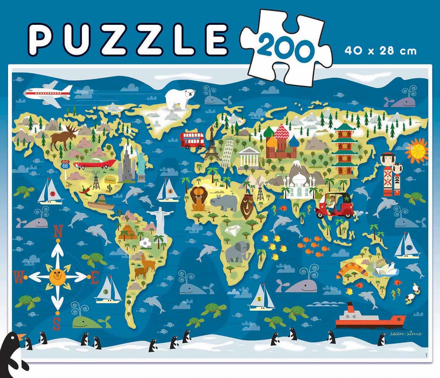 World Map Plane
