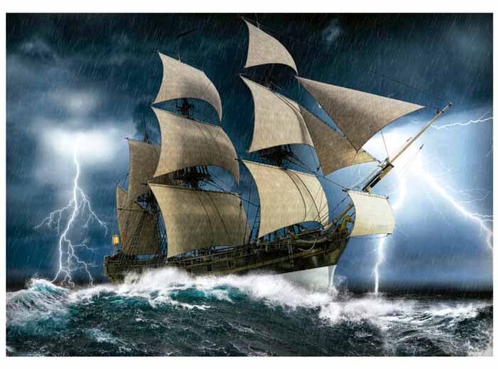 Perfect Storm Boat Jigsaw Puzzle