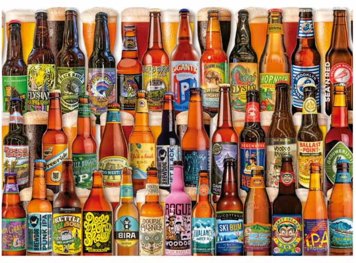 Draft Beers Drinks & Adult Beverage Jigsaw Puzzle