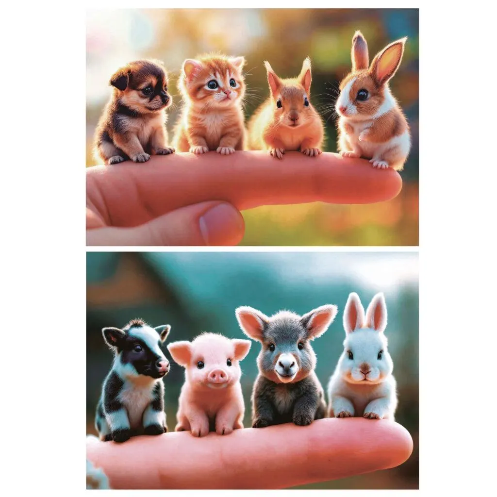 Baby Animals 2X20 Pc