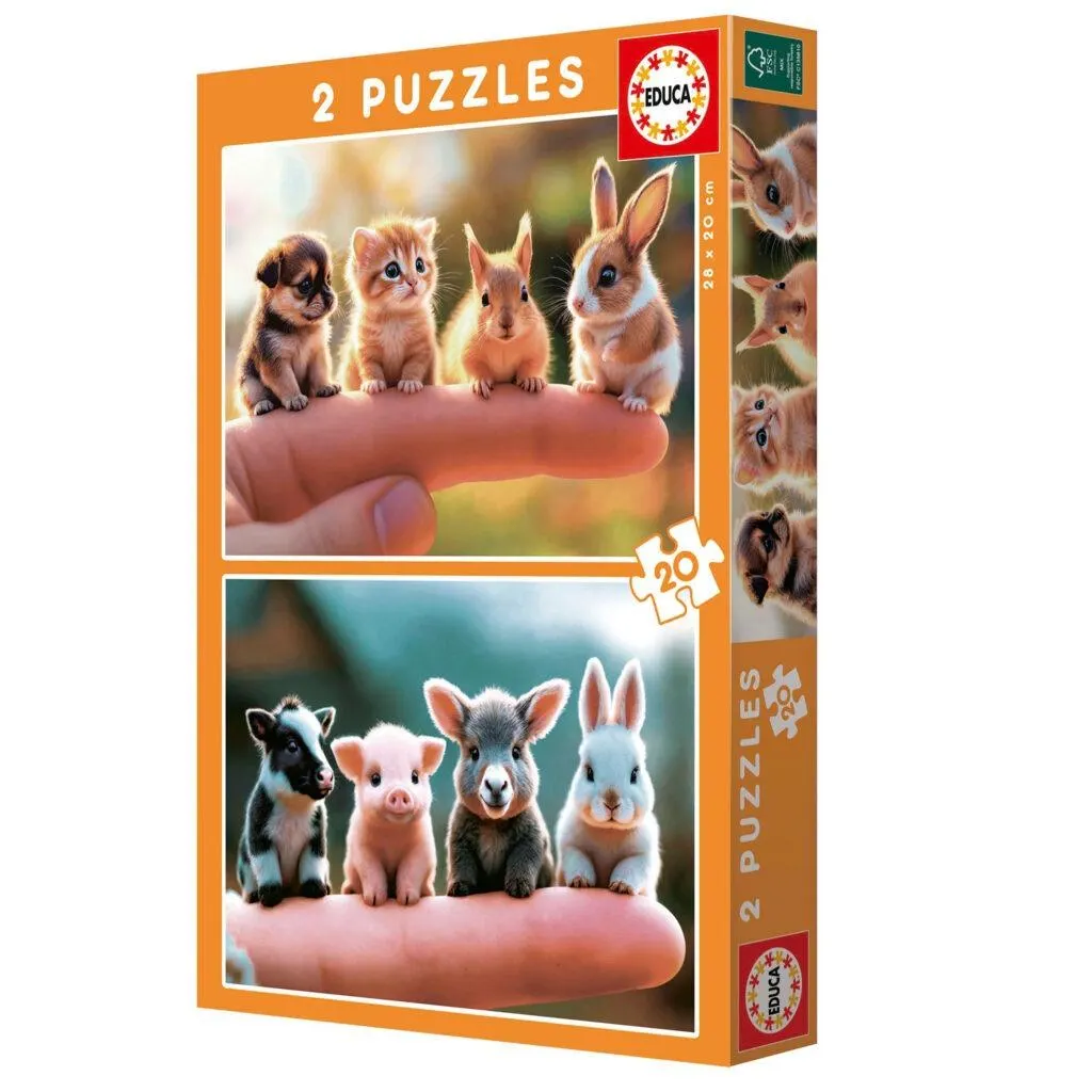 Baby Animals 2X20 Pc