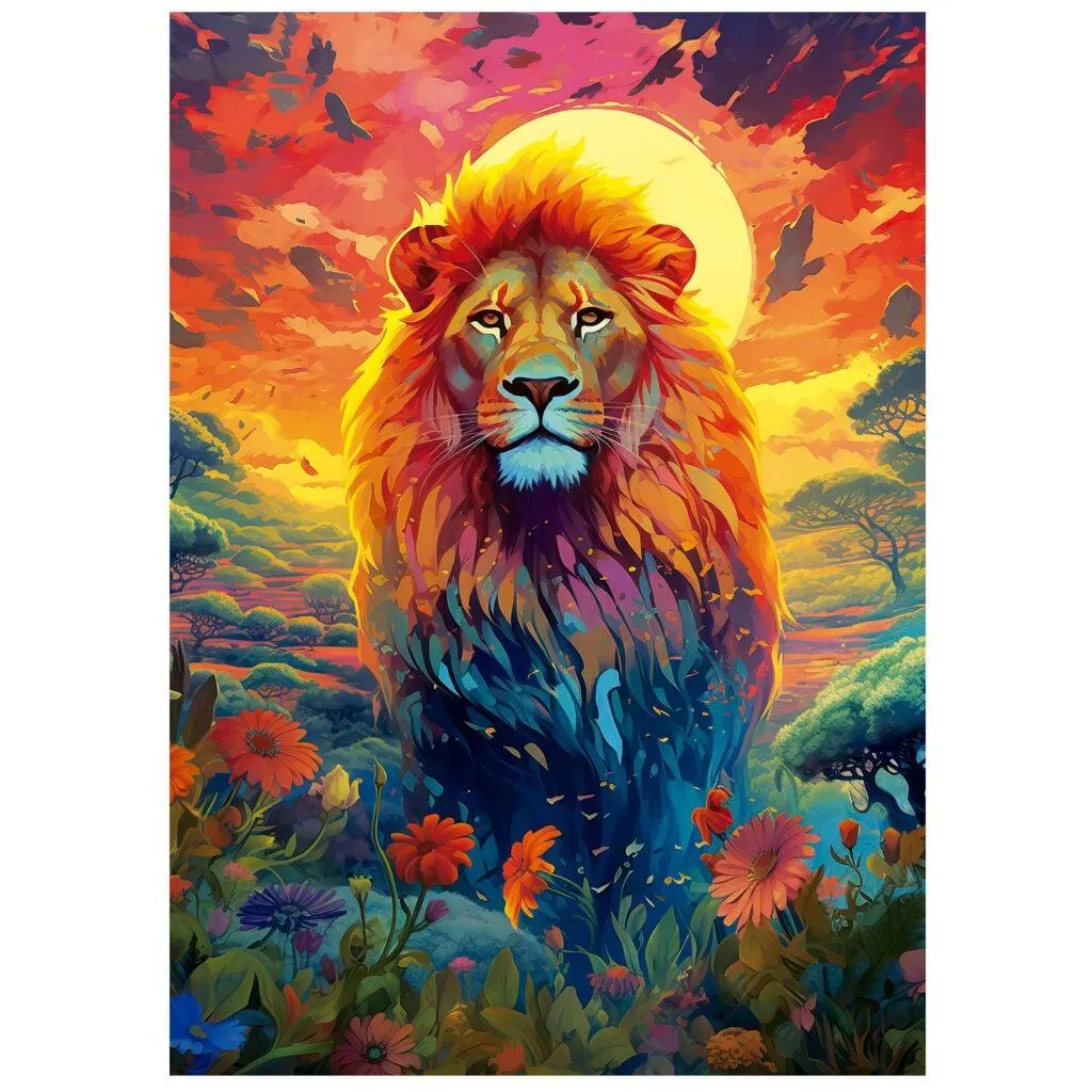 Majestic Lion Stare - Scratch and Dent Big Cats
