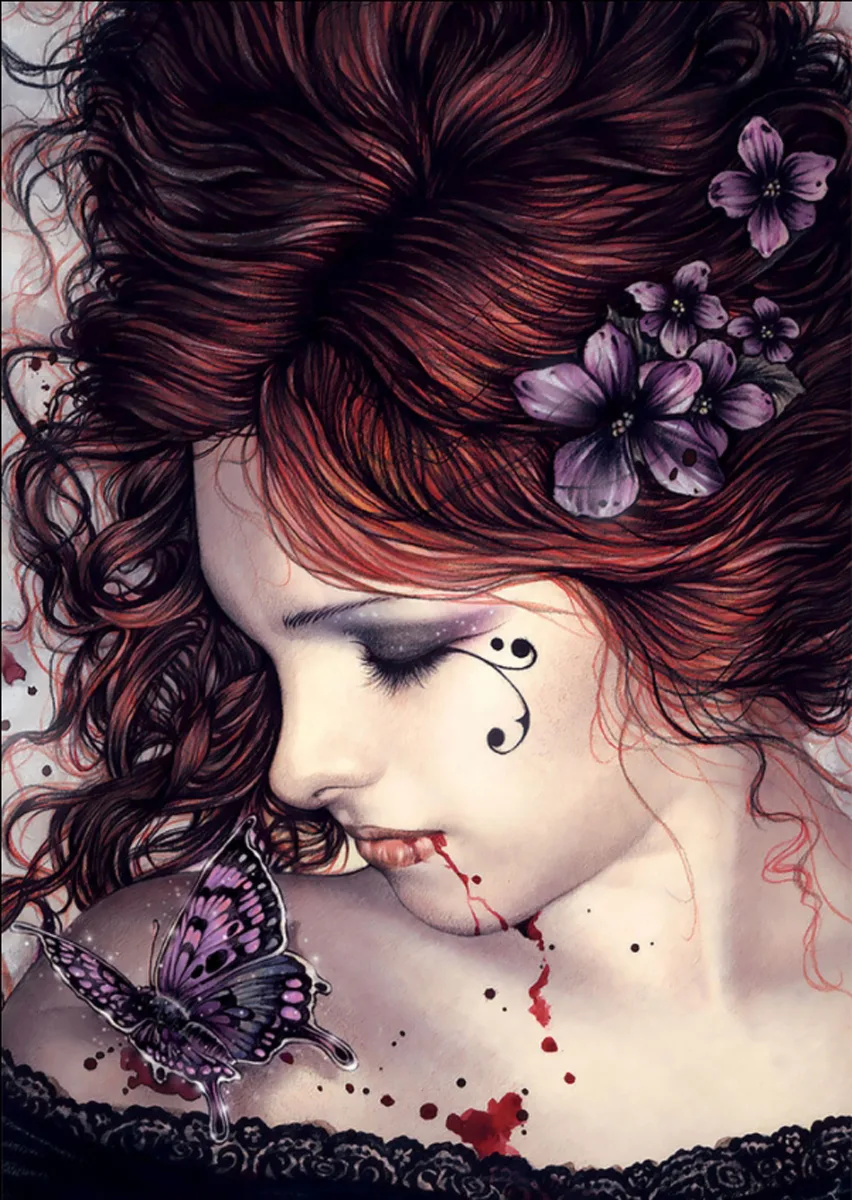 Butterfly Gothic Art