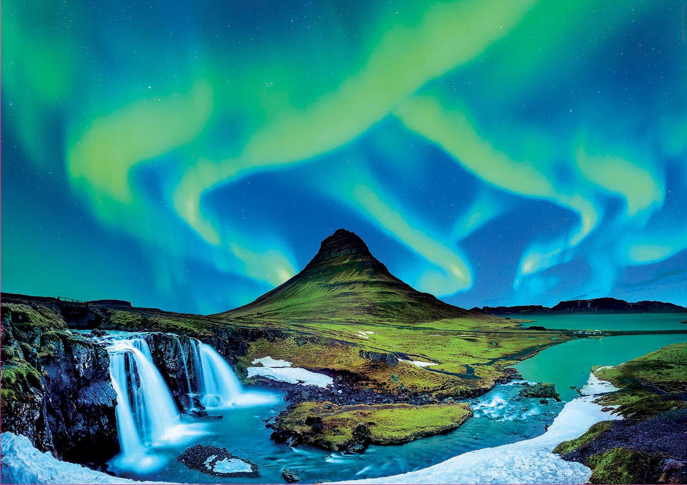 Aurora Borealis, Iceland Landscape Jigsaw Puzzle
