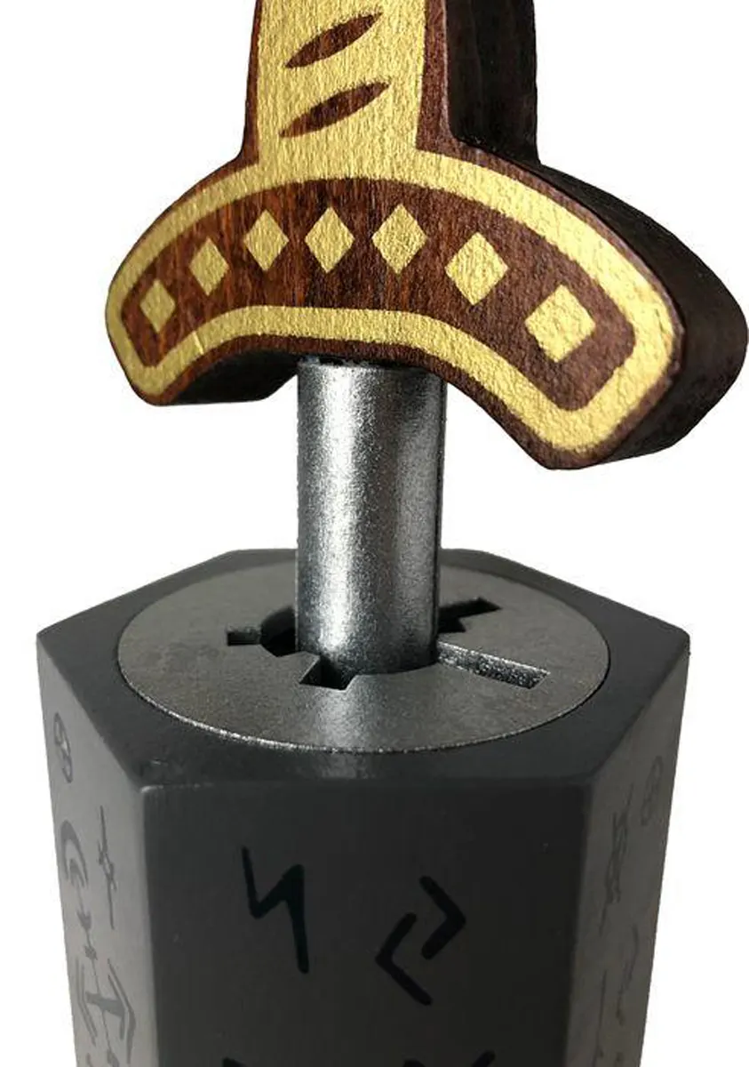 Sword In Stone Wooden Brainteaser Puzzle