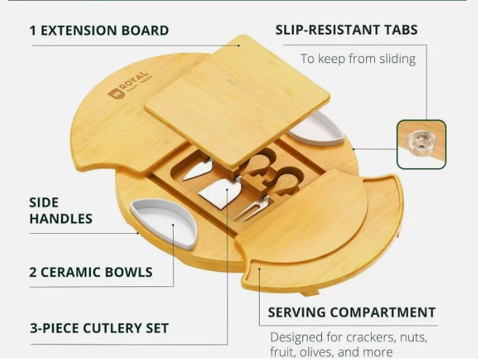 Bamboo Cheese Board - Round