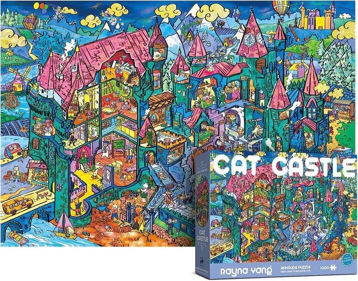 Cat Castle Cartoon