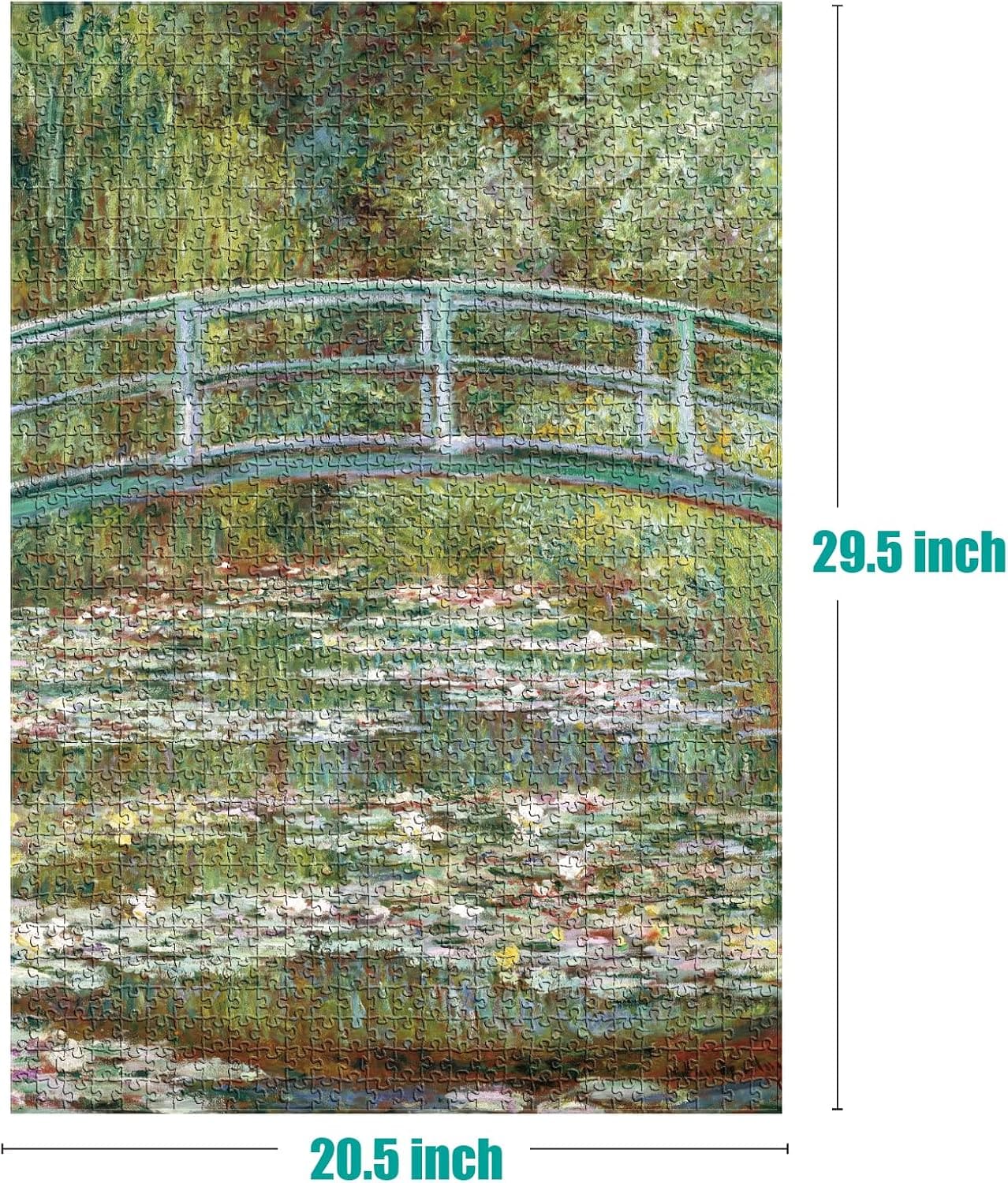 Bridge over a Pond of Water Lilies