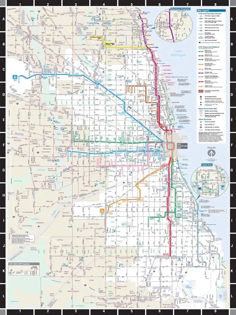 Chicago Subway Maps & Geography