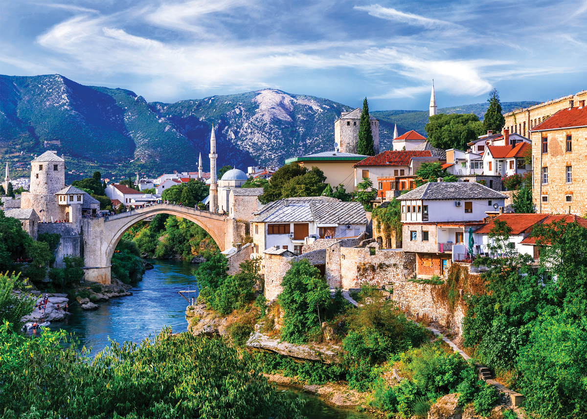 Bridge to Old Europe Landscape Jigsaw Puzzle