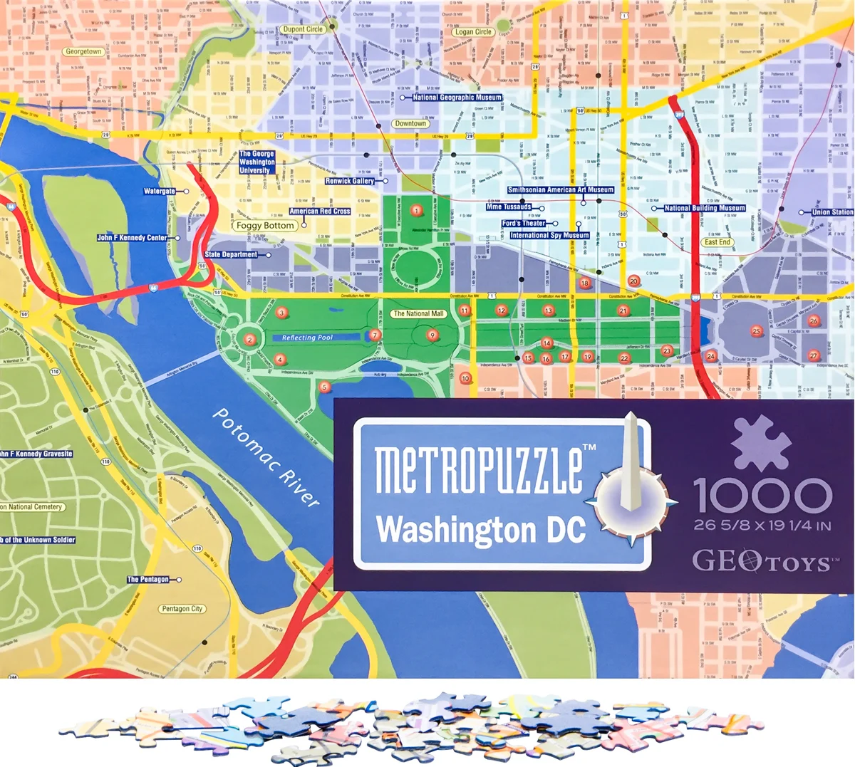 Washington, DC MetroPuzzle Travel