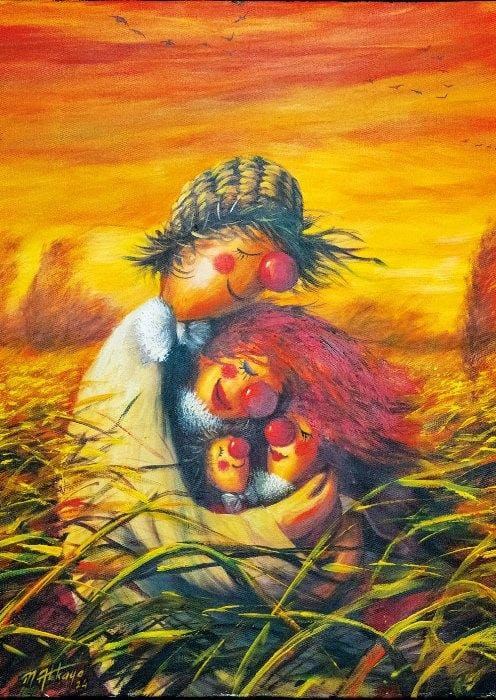 Scarecrow Family Countryside