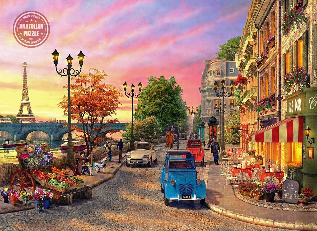Seine Sunset Paris & France Jigsaw Puzzle