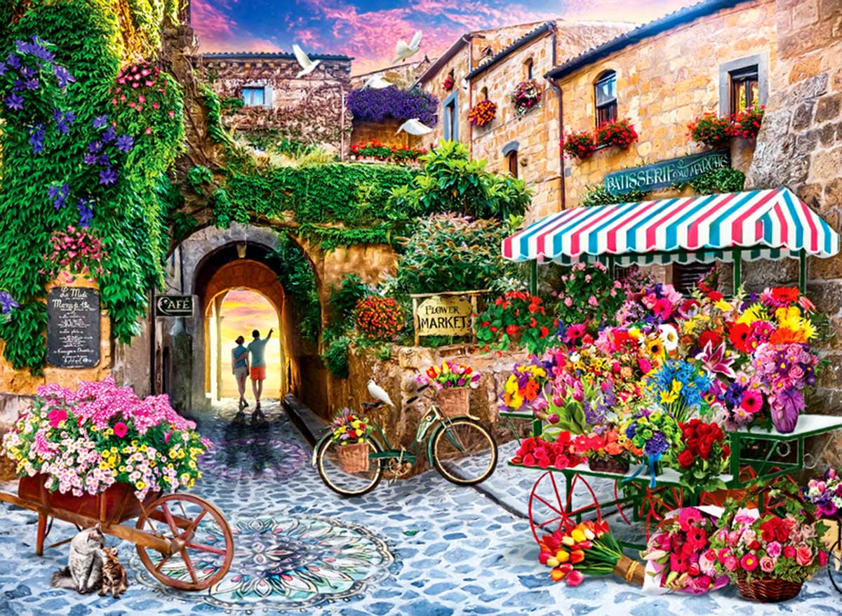 The Flower Market Flower & Garden Jigsaw Puzzle