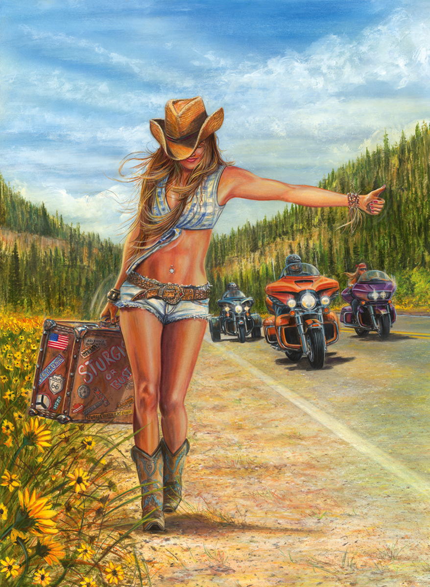 American Gypsy Motorcycle Jigsaw Puzzle