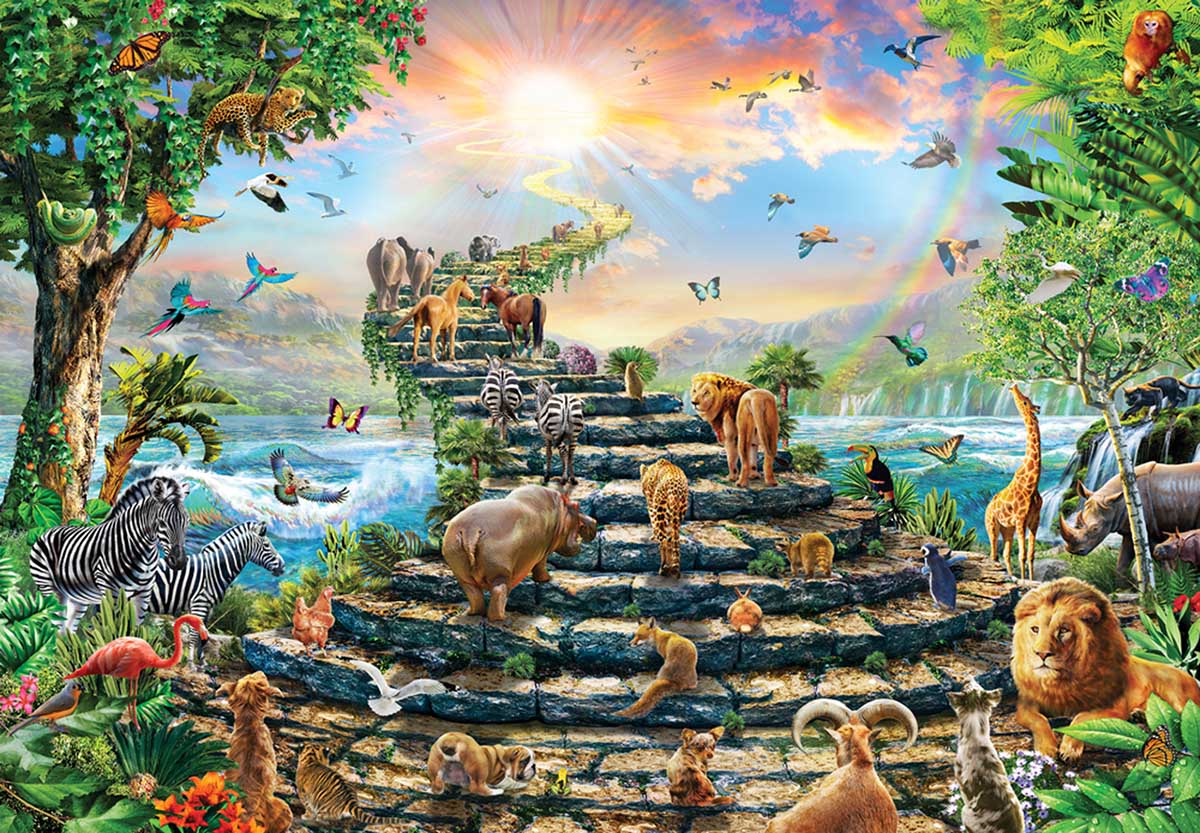Stairway to Heaven Animals Jigsaw Puzzle