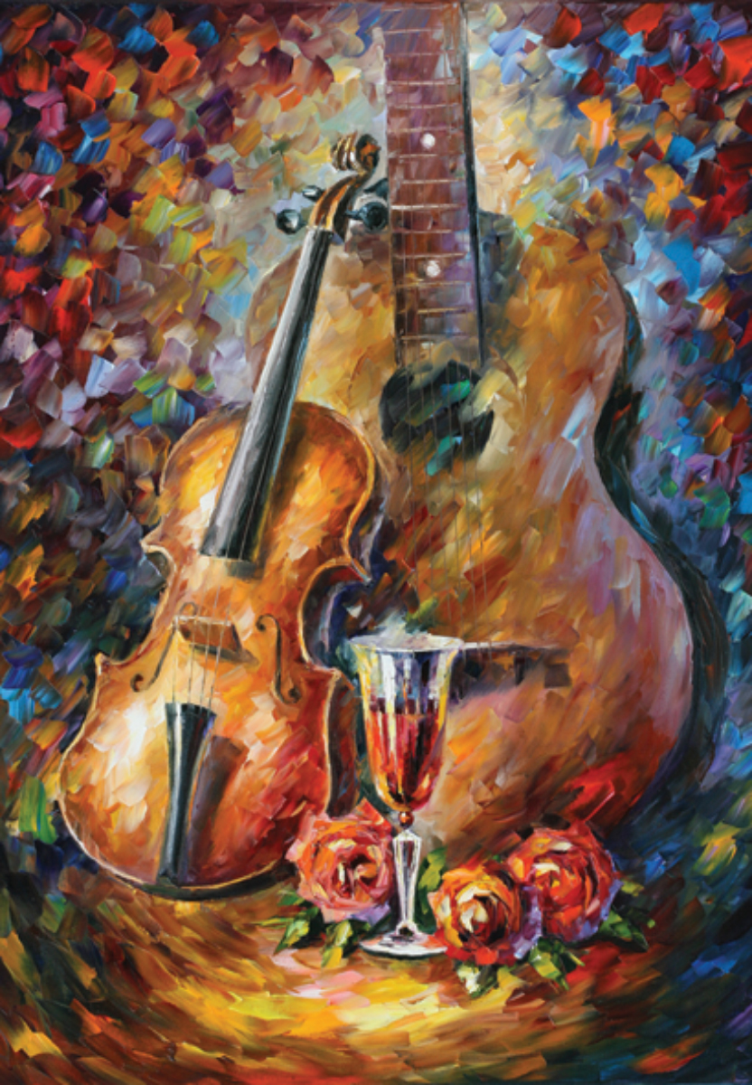 Guitar and Violin Fine Art Jigsaw Puzzle