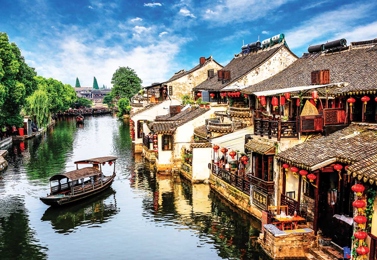 Xitang Ancient Town Boat Jigsaw Puzzle