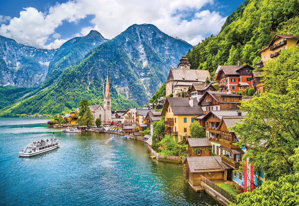 Hallstatt Lake Mountain