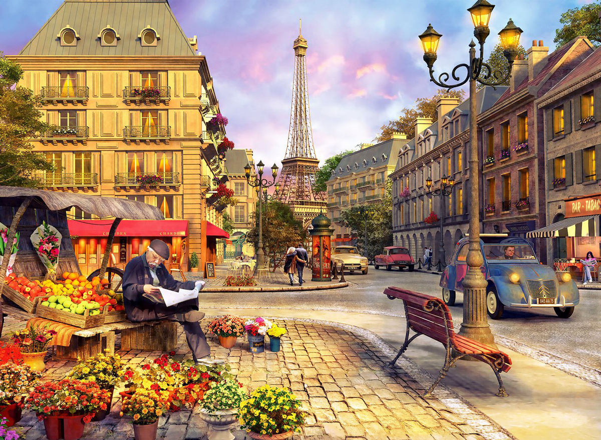 Paris Street Life Paris & France Jigsaw Puzzle