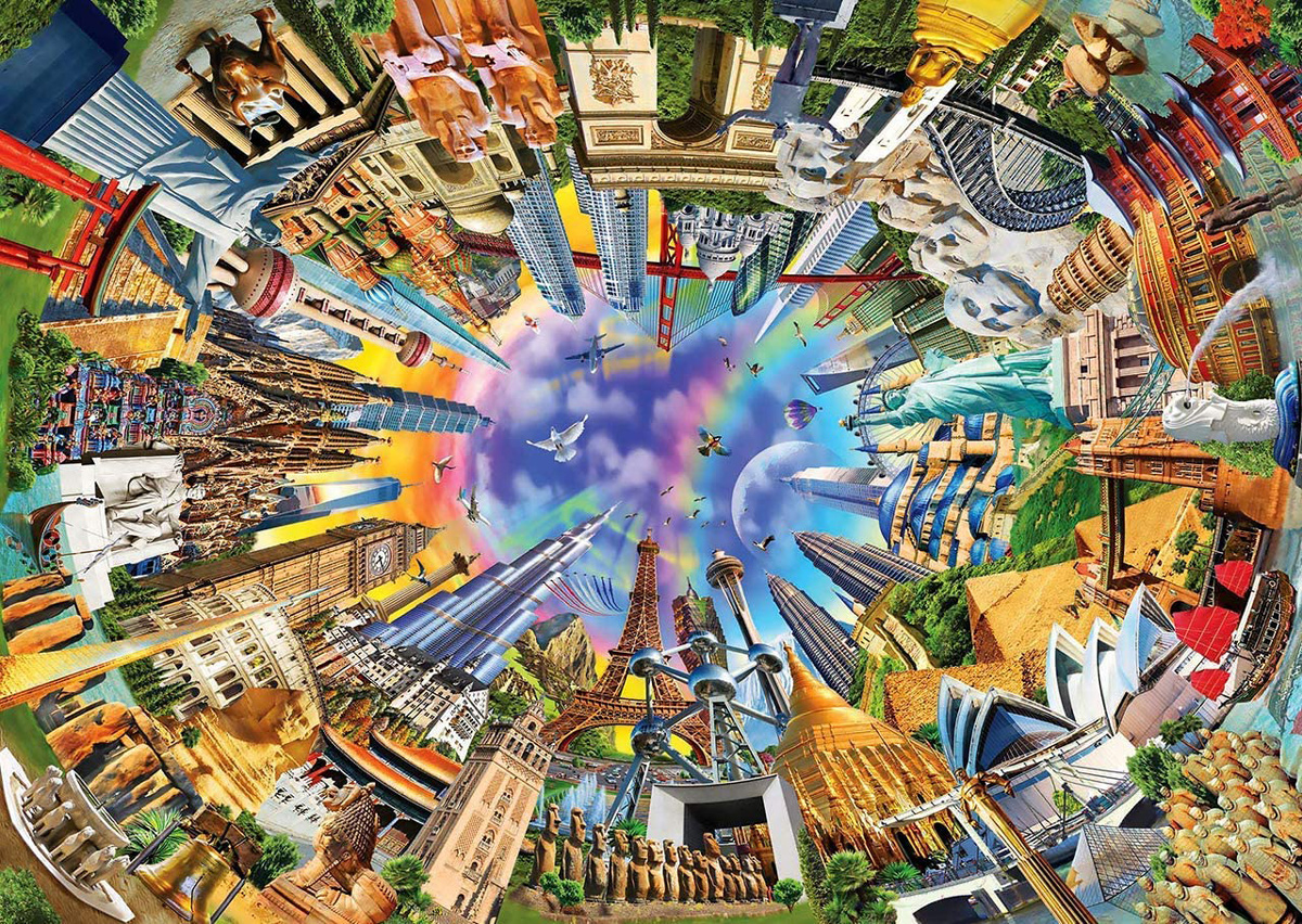 360 World Landmarks & Monuments Jigsaw Puzzle