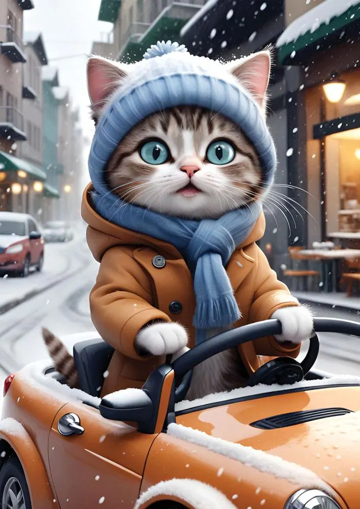 The Driver Kitty Animals