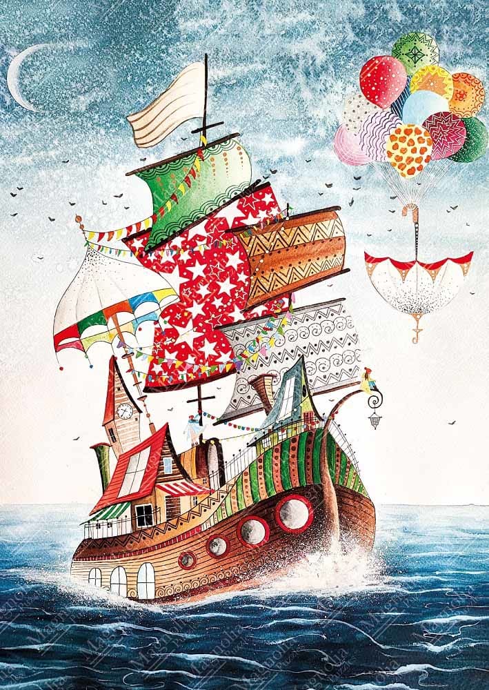 Free Ship - 1000 Piece Jigsaw Puzzle by Magnolia | Serious Puzzles