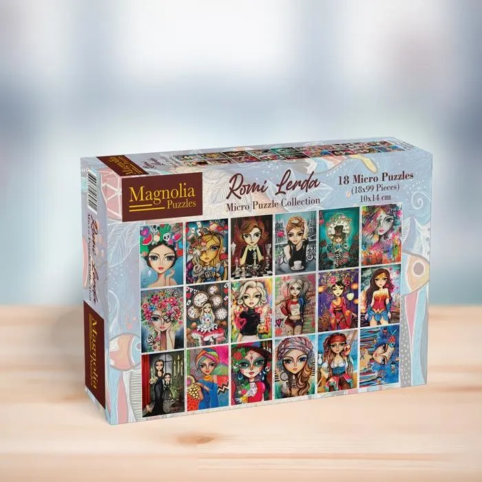 Collection Romi Lerda 18 Micro Puzzles in One Box